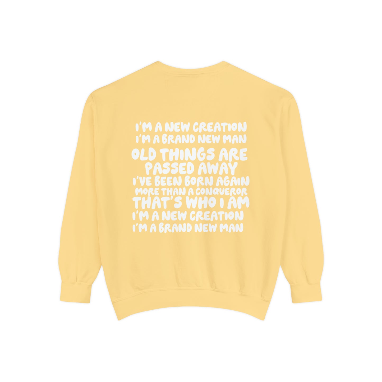 New Creation Christian Comfort Colors Sweatshirt