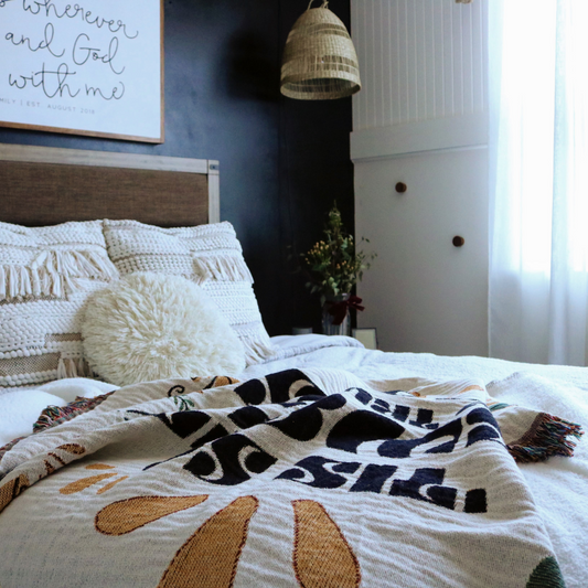 Tis So Sweet To Trust In Jesus Christian Woven Blanket