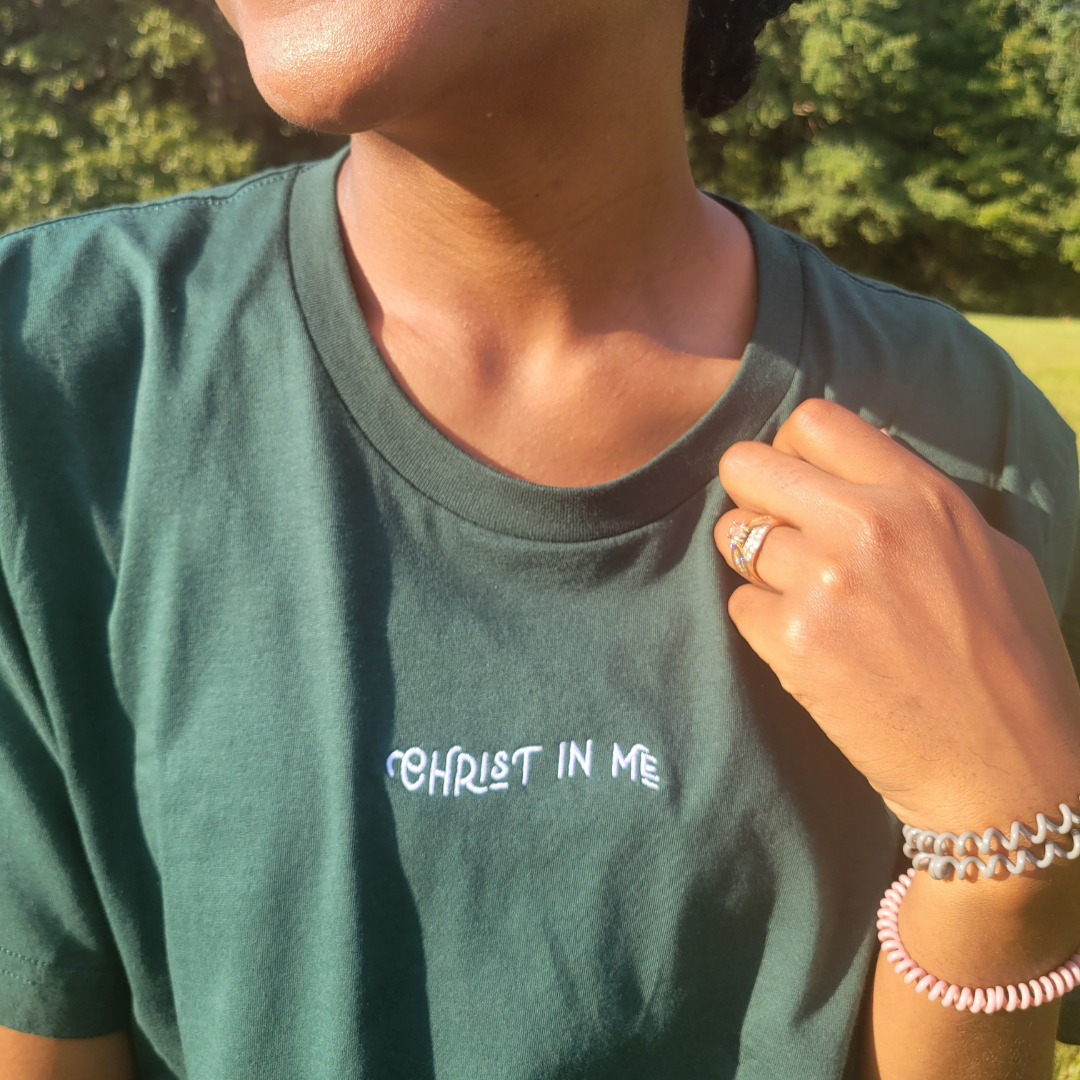 Christ in Me Embroidered Shirt