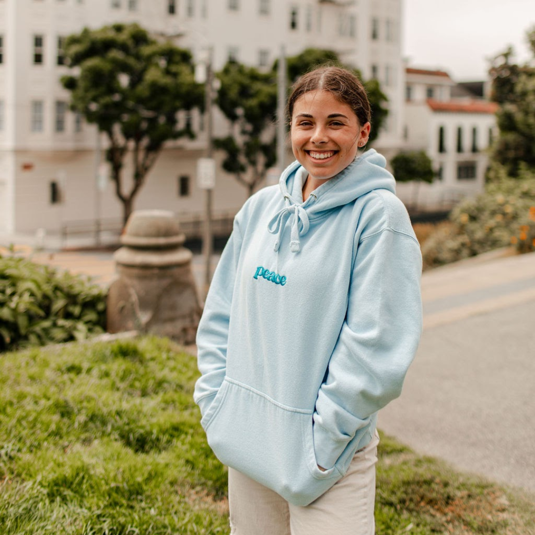 Peace Embroidered Christian Hoodie