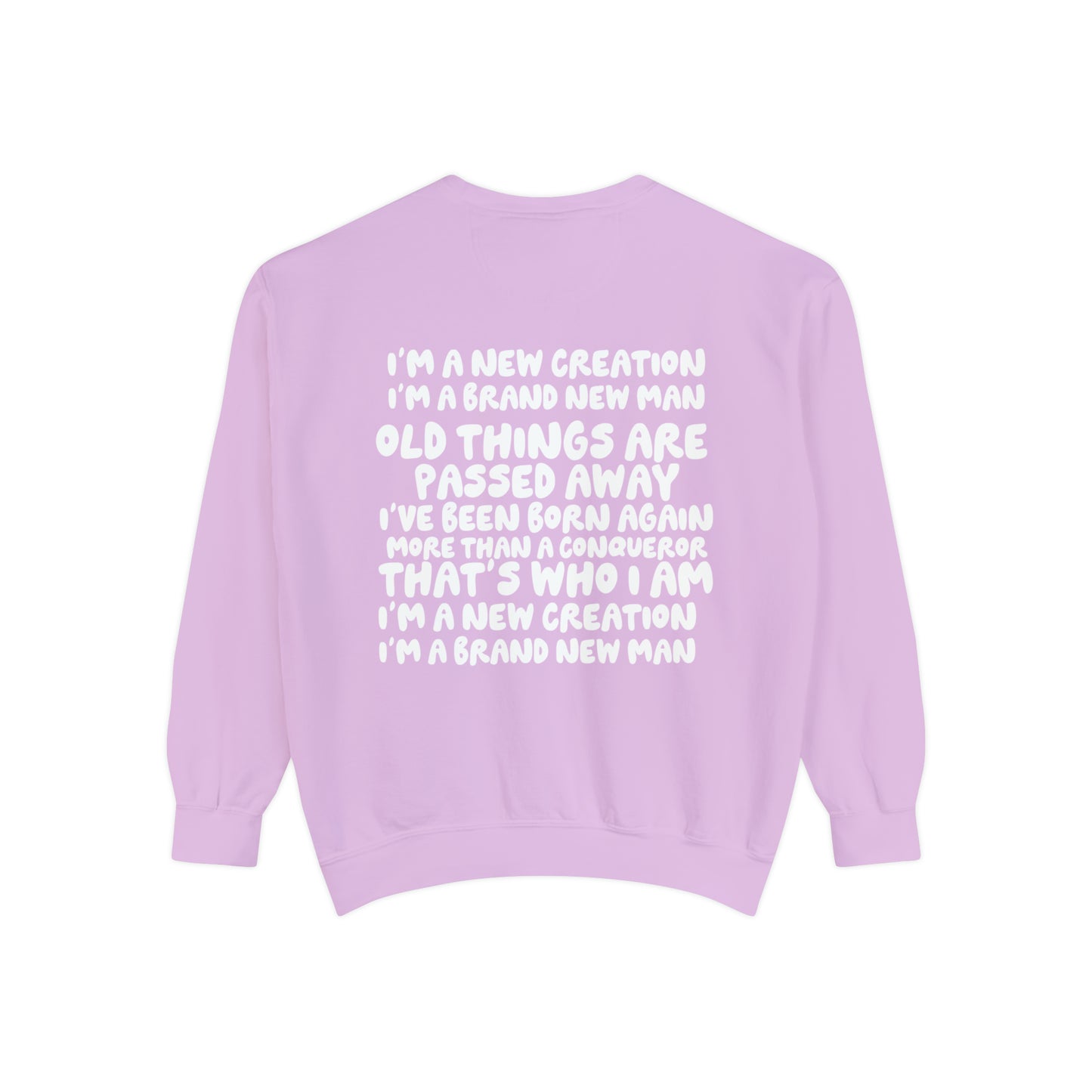 New Creation Christian Comfort Colors Sweatshirt