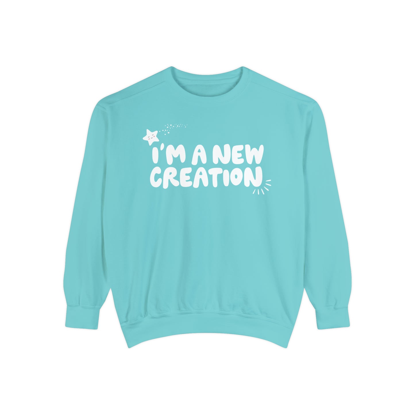 New Creation Christian Comfort Colors Sweatshirt