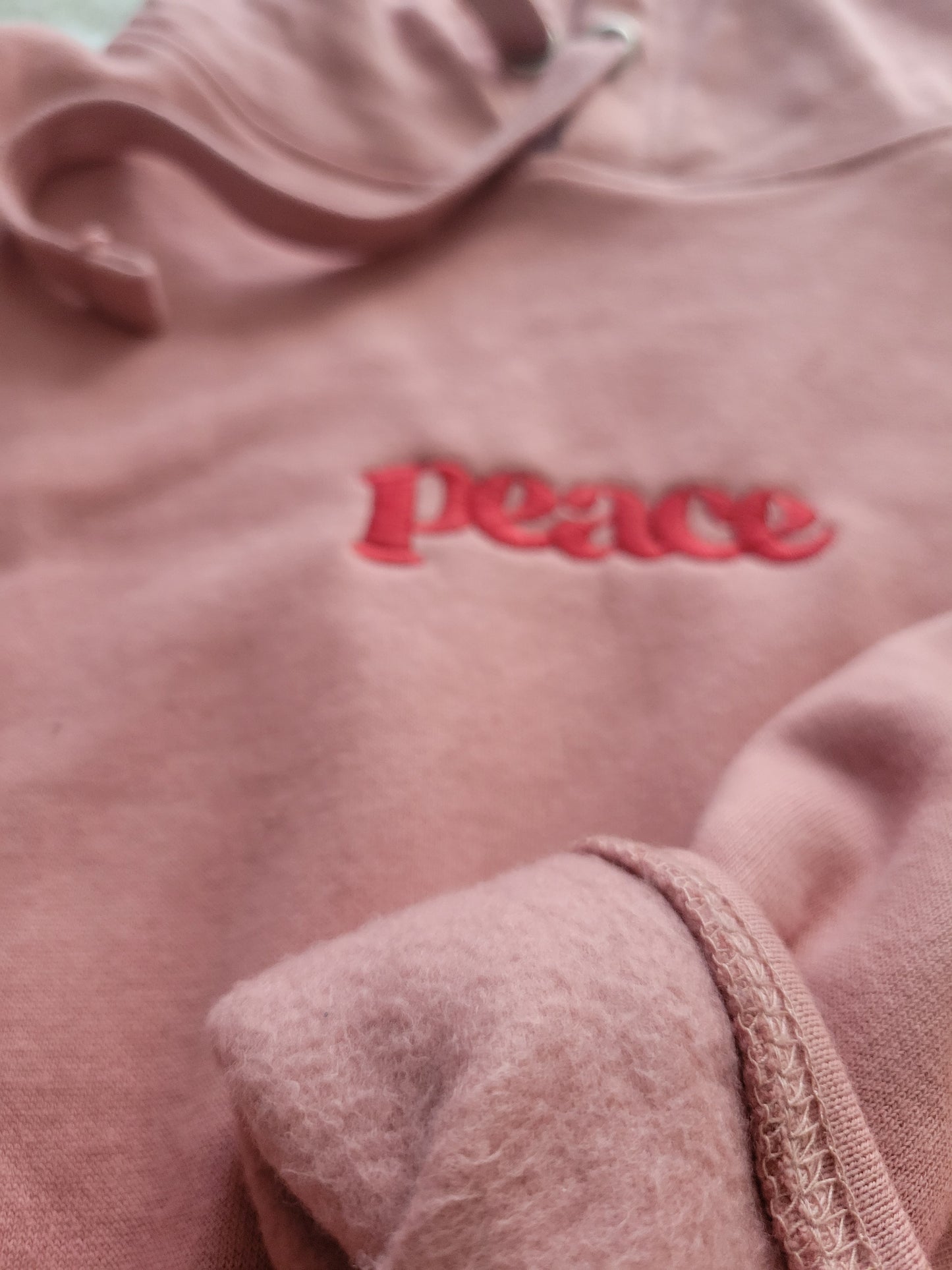 Peace Embroidered Hoodie