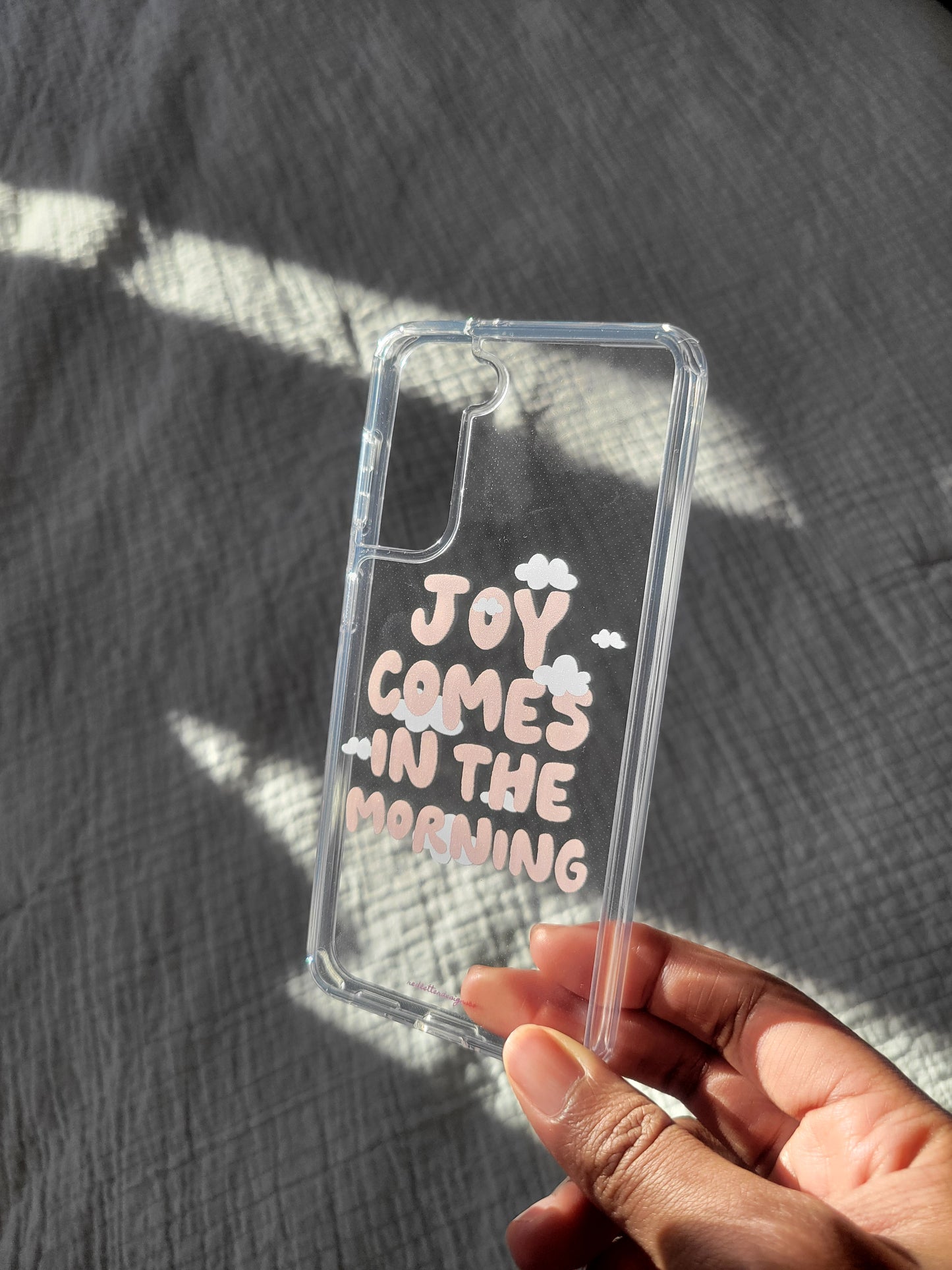 Joy Comes In The Morning Clear Phone Cases