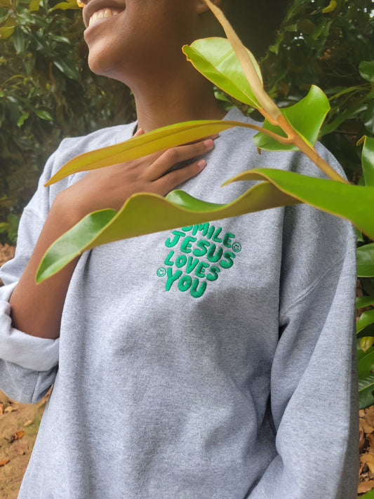 Smile Jesus Loves You Crewneck