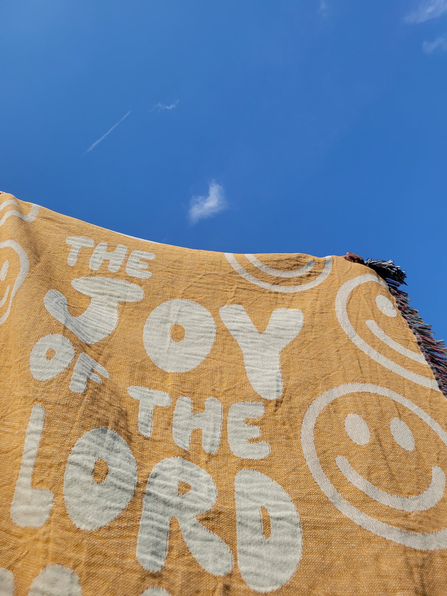 The Joy of the Lord Christian Woven Blanket