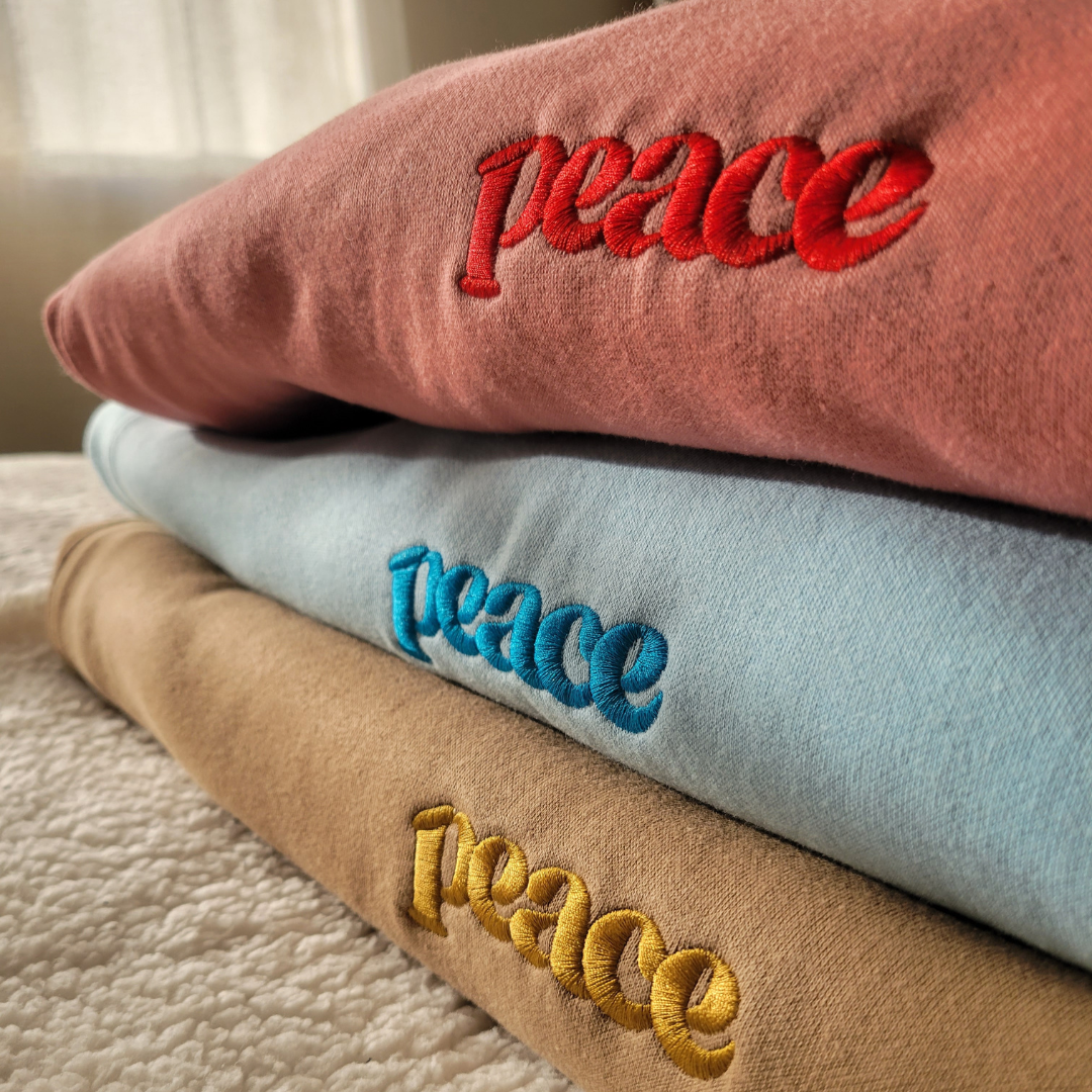 Peace Embroidered Christian Hoodie