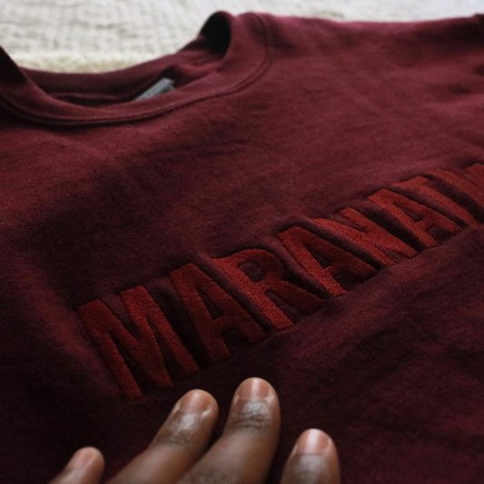 Maranatha Christian Embroidered Crewneck