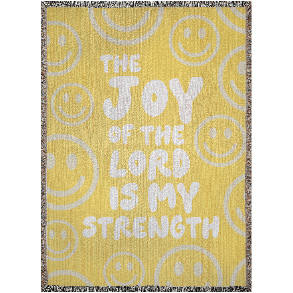 The Joy of the Lord Christian Woven Blanket