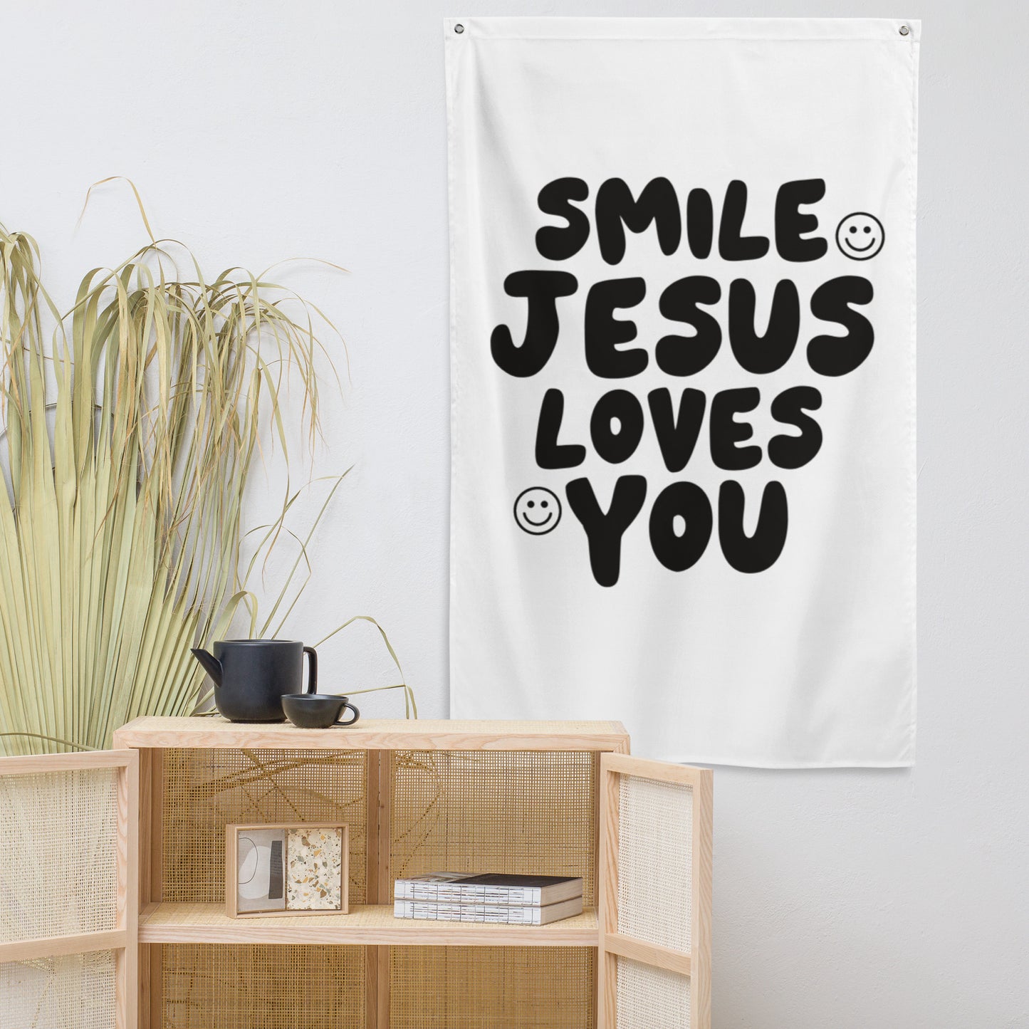 Smile Jesus Loves You Flag