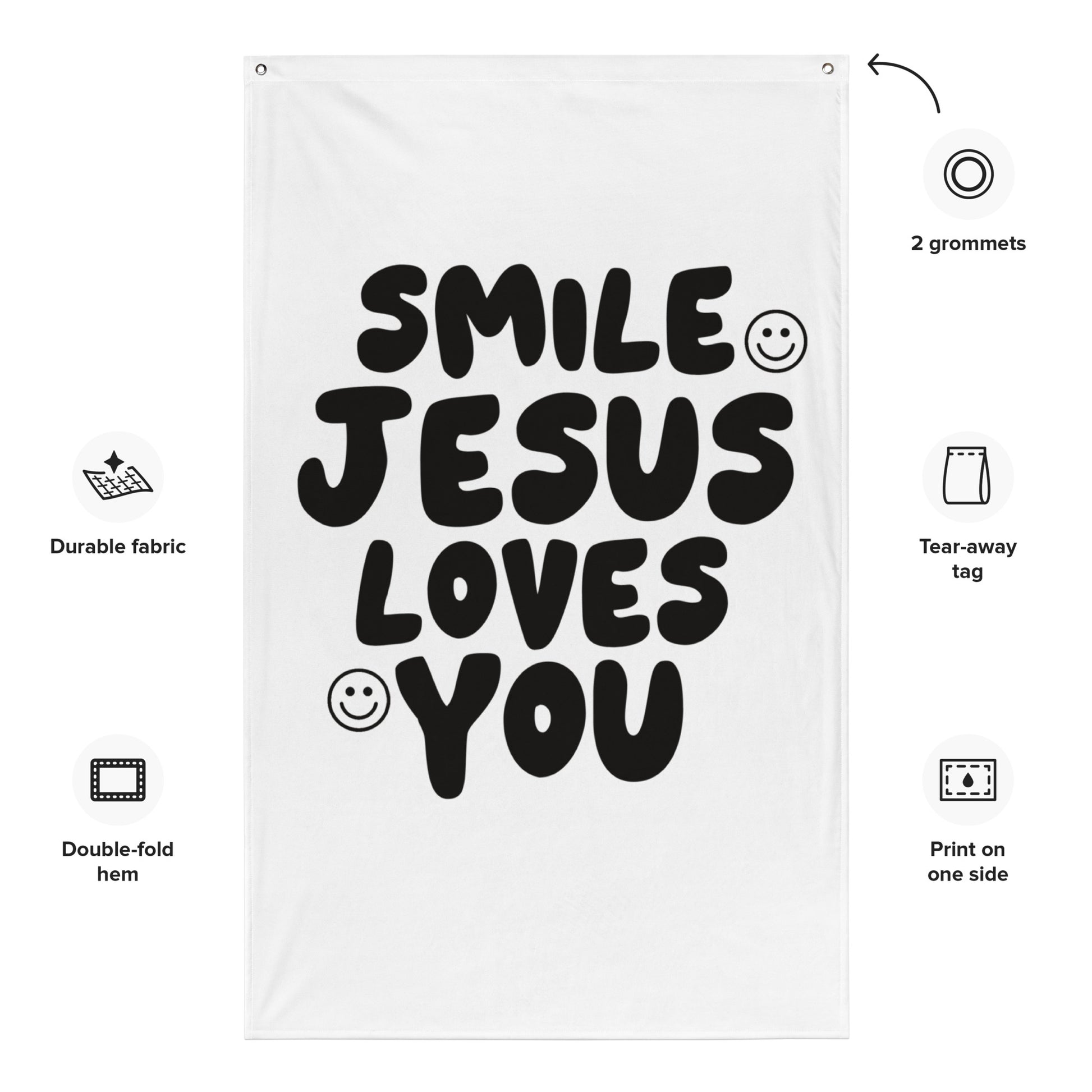 smile jesus loves you