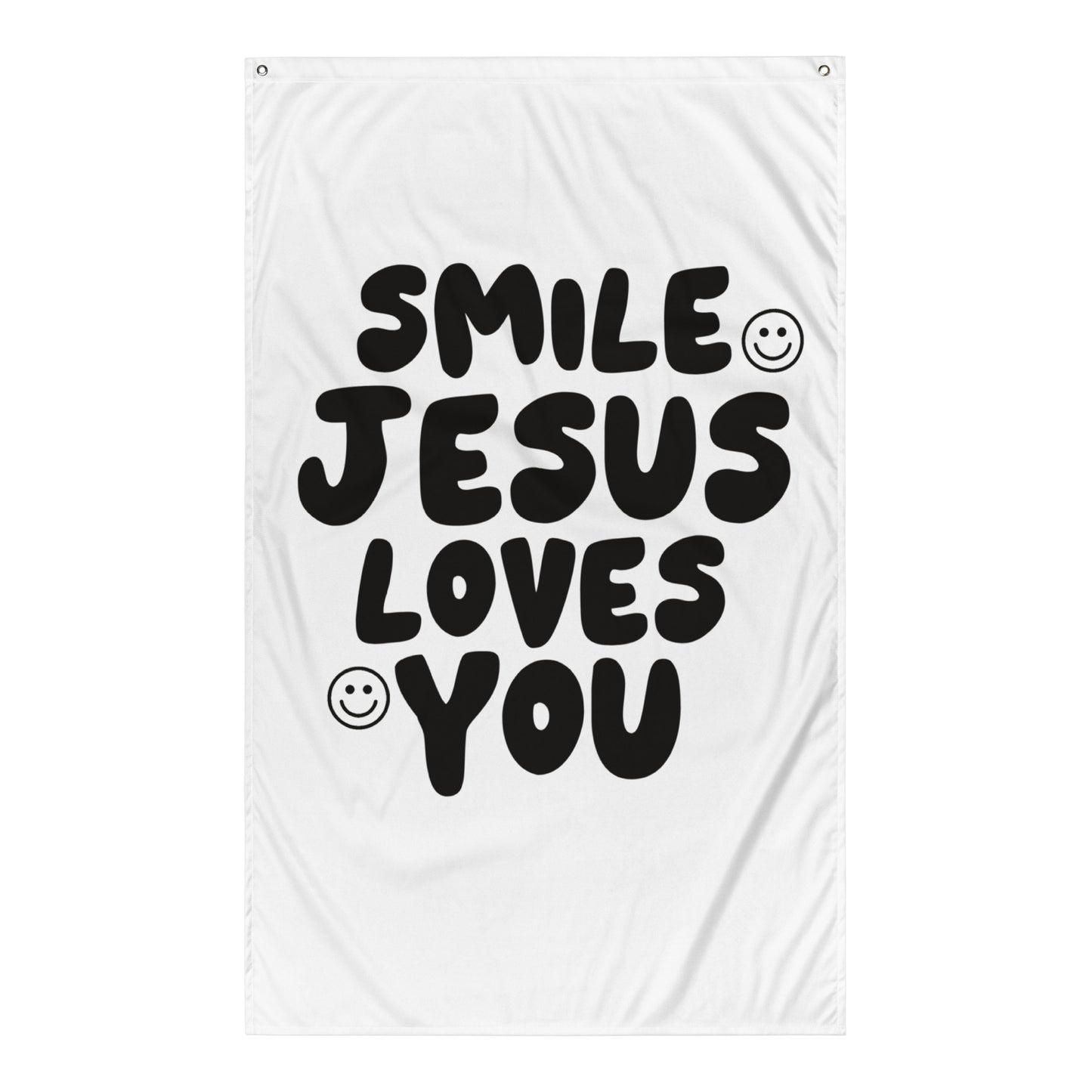 Smile Jesus Loves You Flag