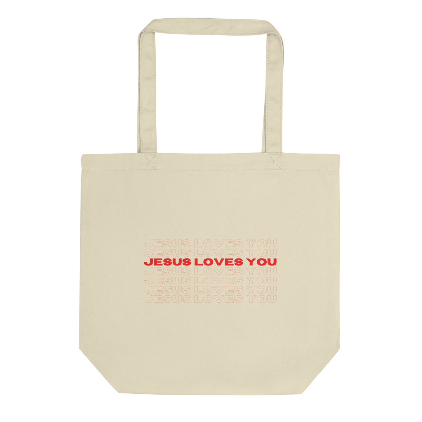 Jesus Loves You Christian Tote Bag