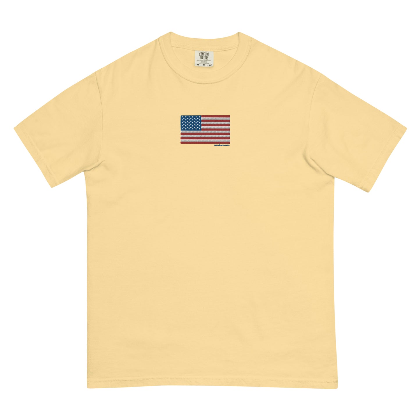 God Bless America Embroidered Comfort Colors Shirt