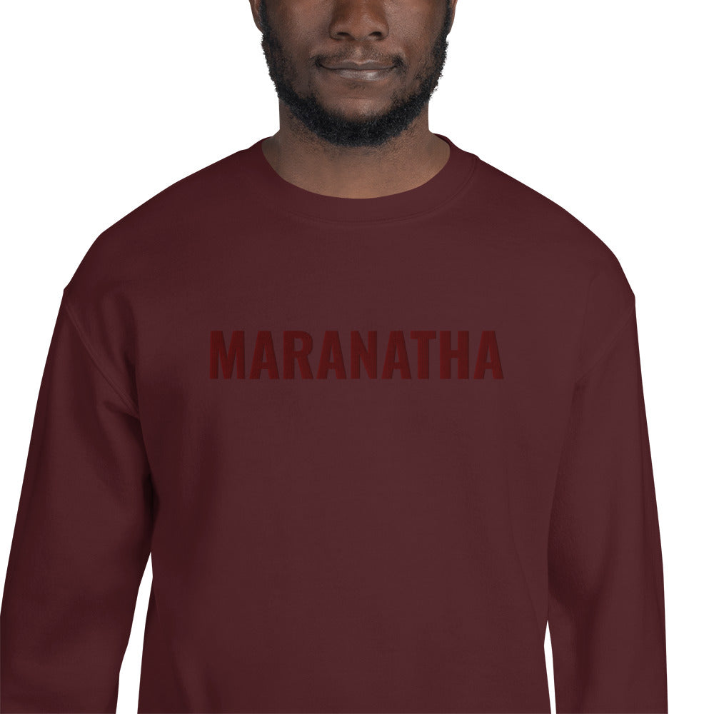 Maranatha Christian Embroidered Crewneck