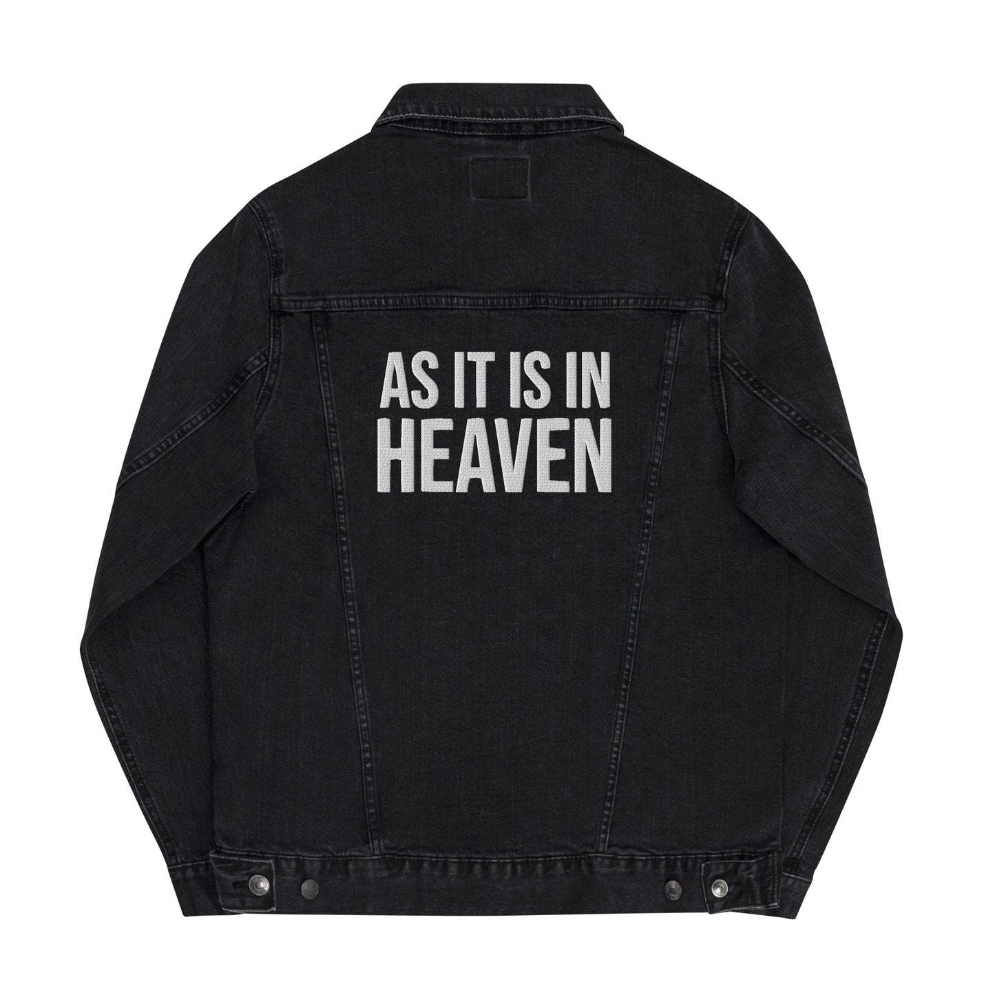 As It Is In Heaven Embroidered Jean Jacket